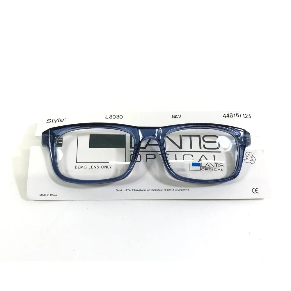 Lantis Optical Eyeglasses Frames CS L8030 NAV Transparent Navy Blue 44-16-125